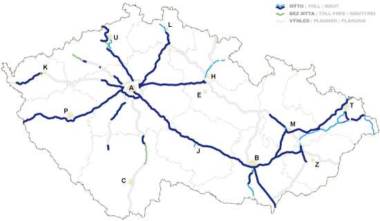 Die gebührenpflichtigen Verkehrswege